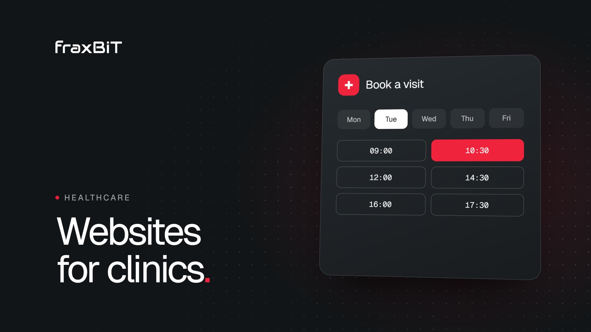 Illustration: an online appointment booking calendar for a clinic