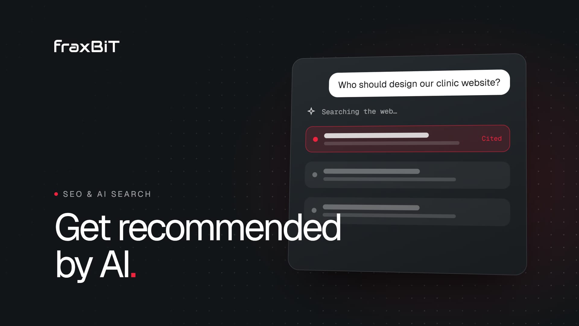 Illustration: an AI assistant answer that cites one business among the sources